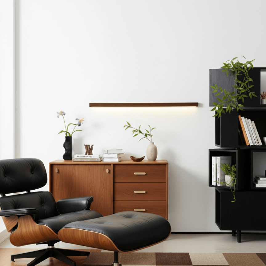 Meron Lineaire Houten Wandlamp