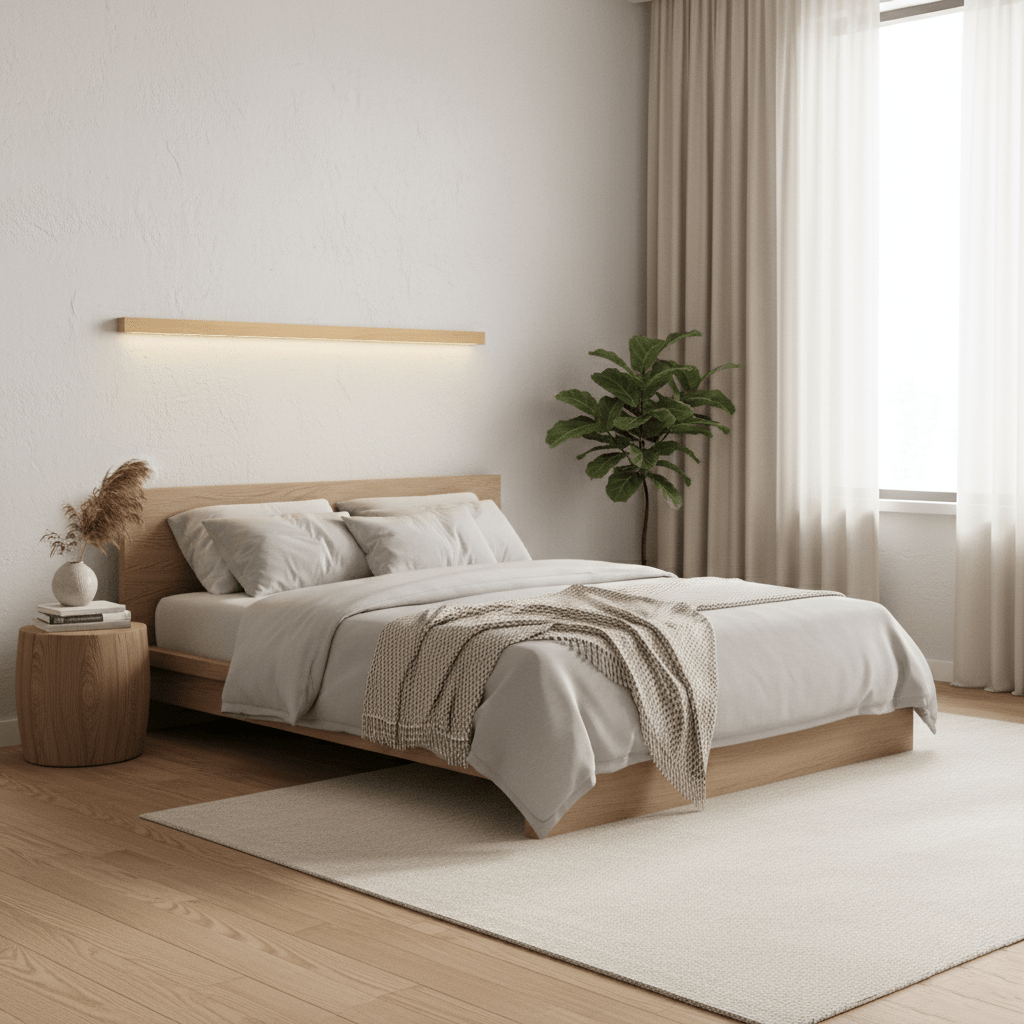 Meron Lineaire Houten Wandlamp