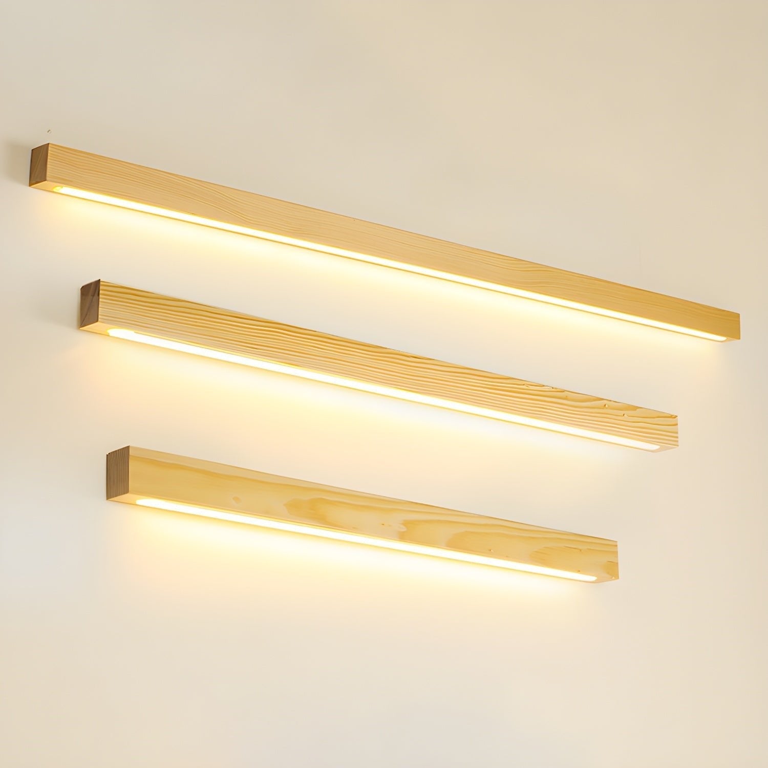 Meron Lineaire Houten Wandlamp