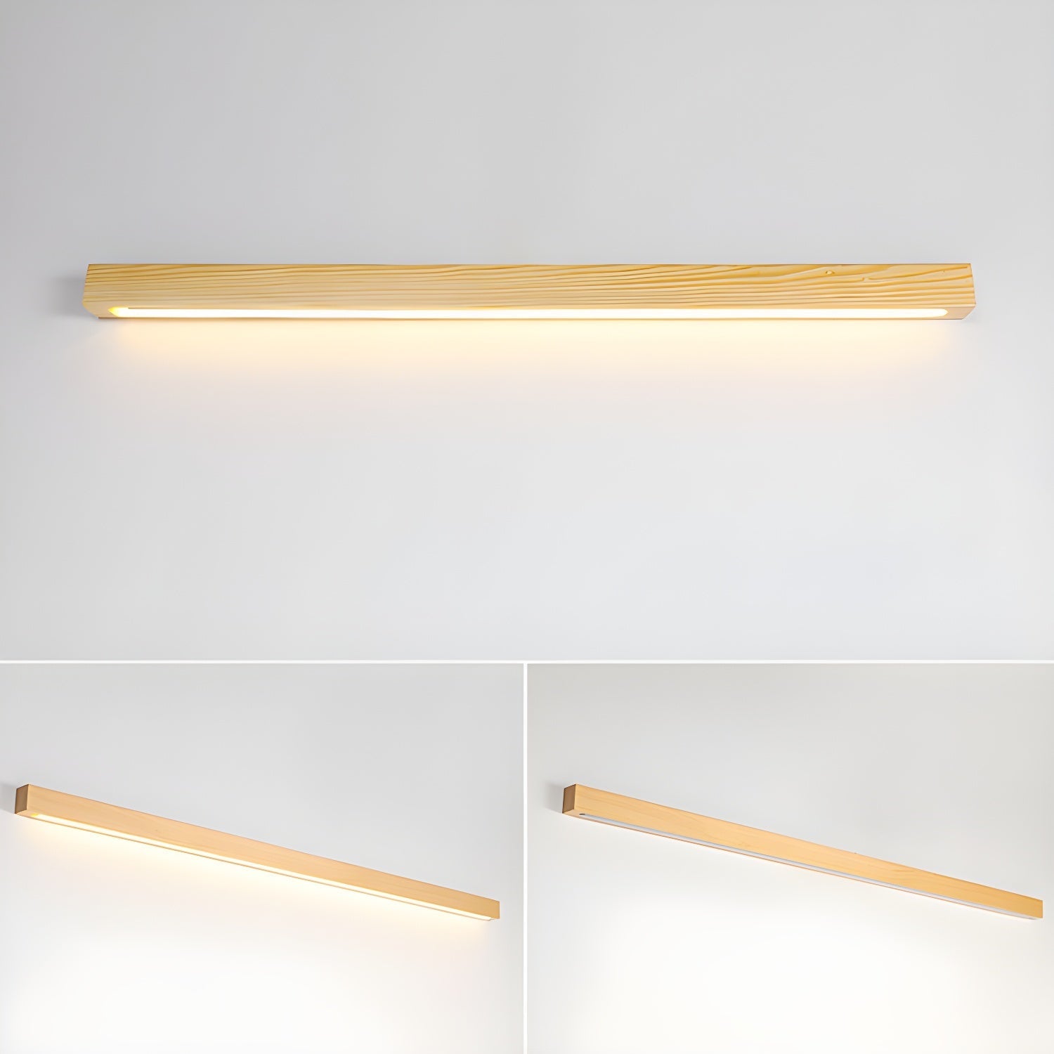 Meron Lineaire Houten Wandlamp