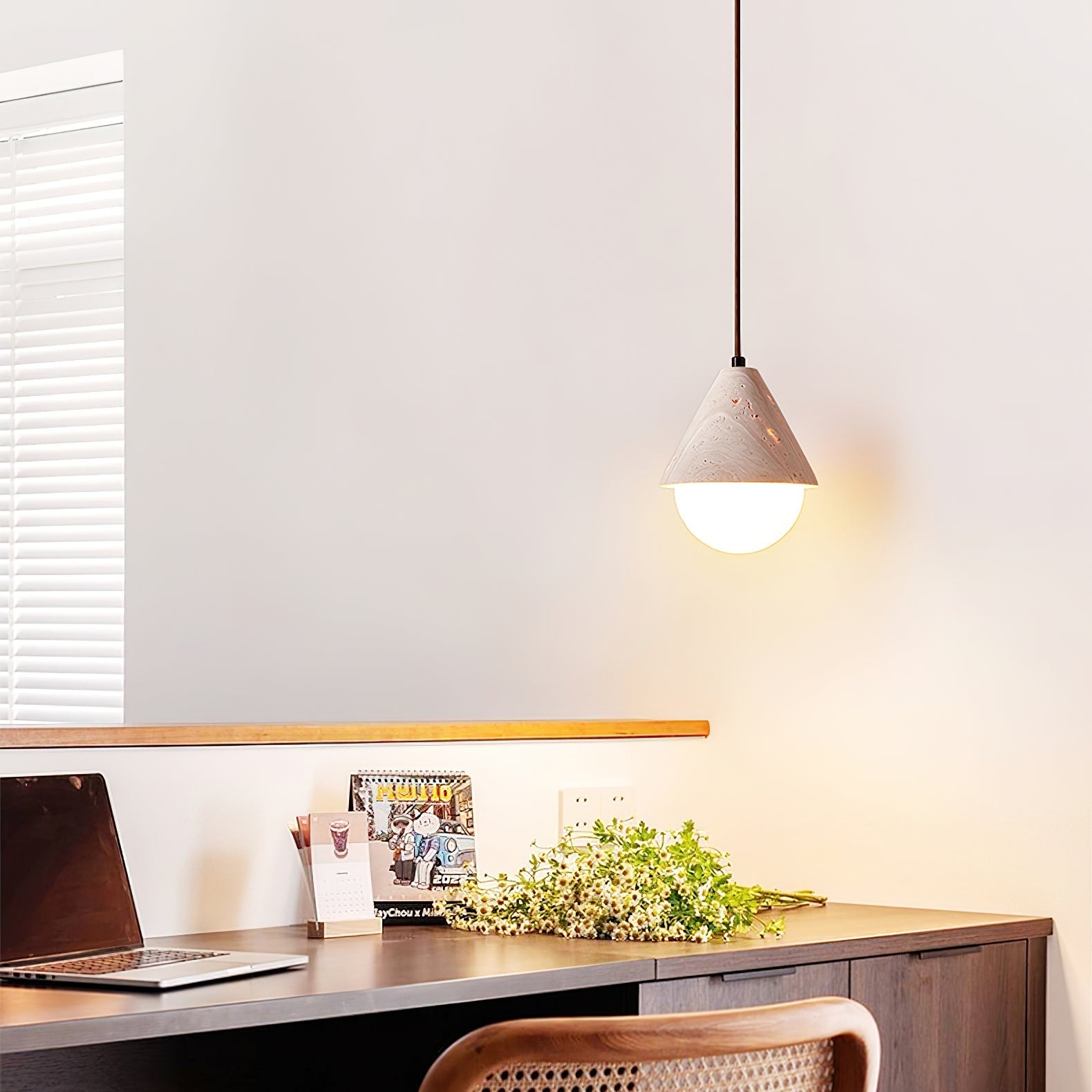 Alosim Travertijn Hanglamp