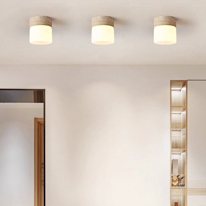 Tuppio Travertijnen Plafondlamp