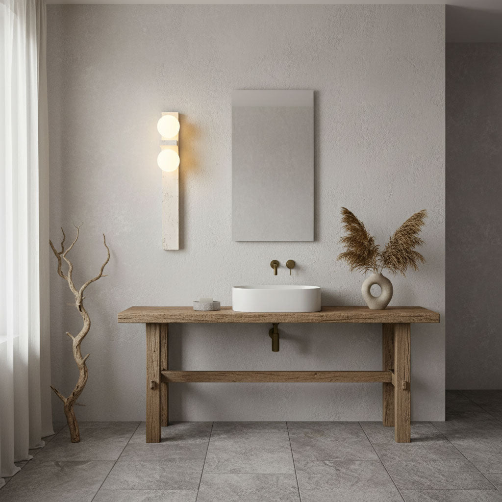 Asencis Natuursteen Wandlamp