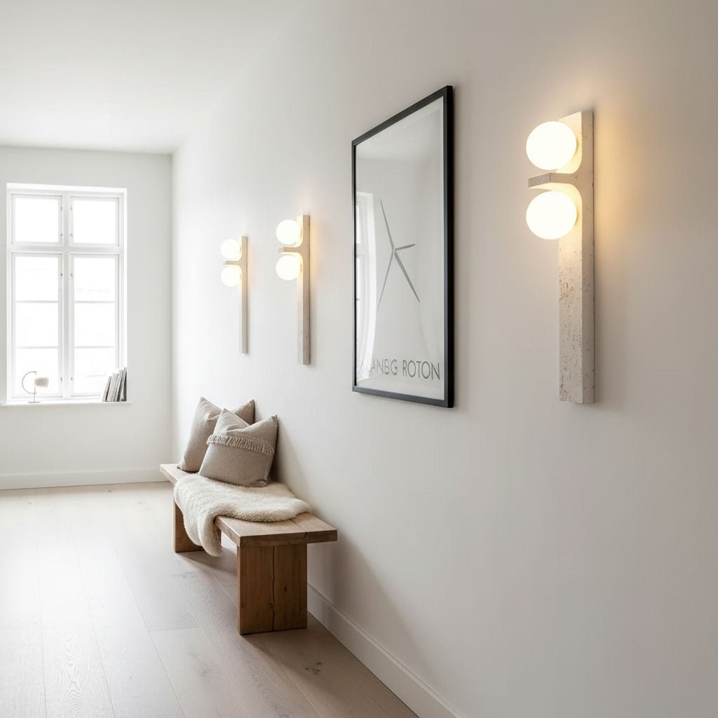Asencis Natuursteen Wandlamp