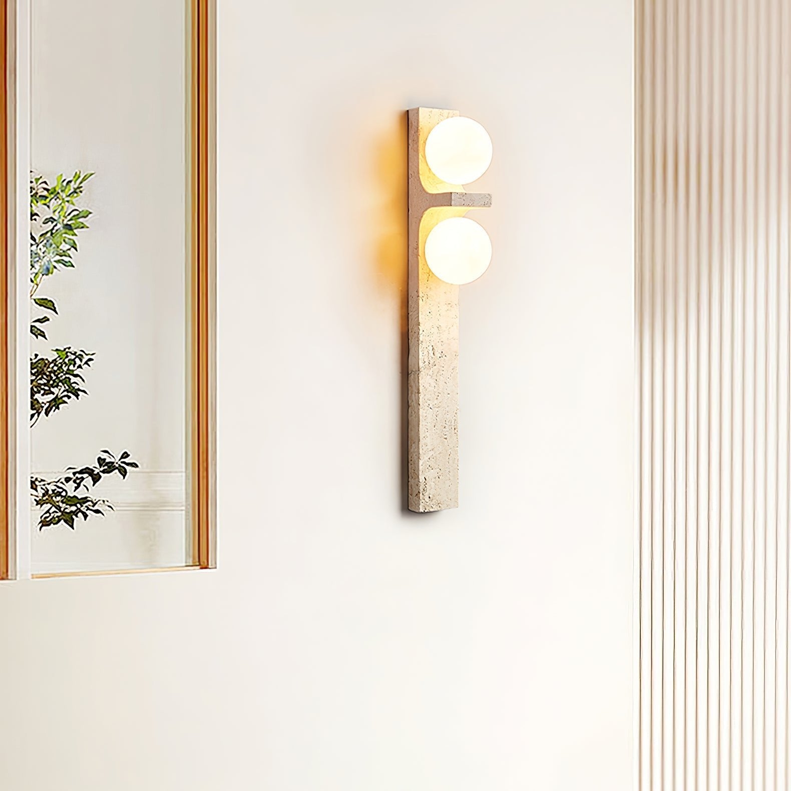 Asencis Natuursteen Wandlamp
