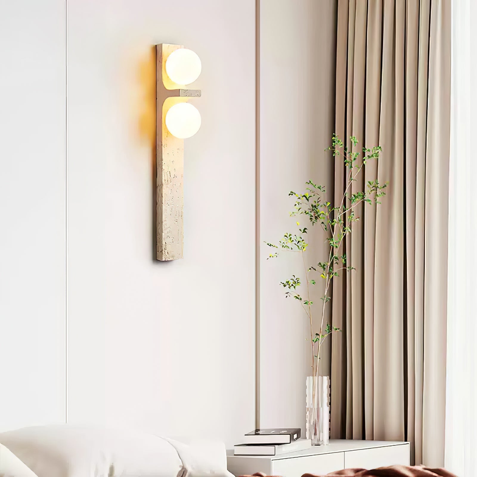 Asencis Natuursteen Wandlamp
