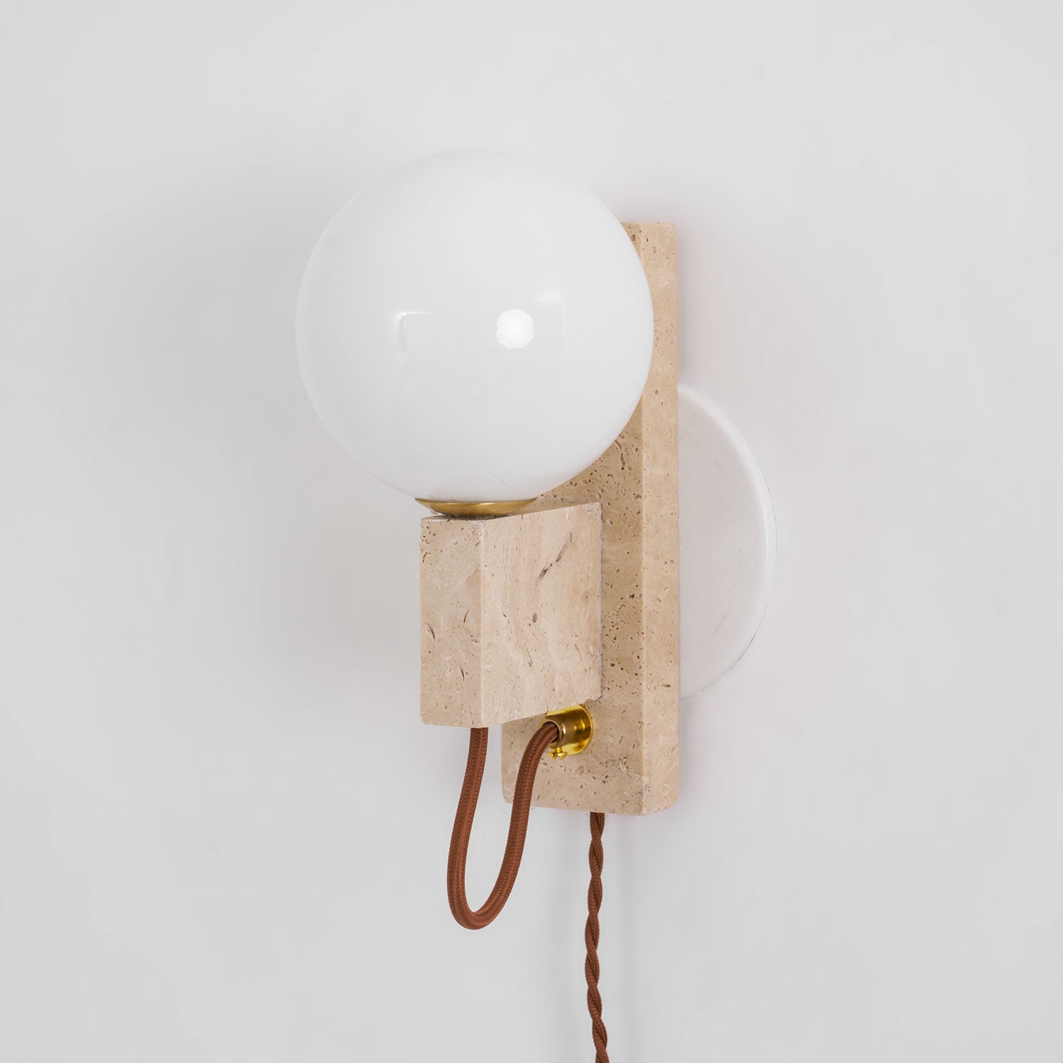 Telisno Travertijnen Wandlamp