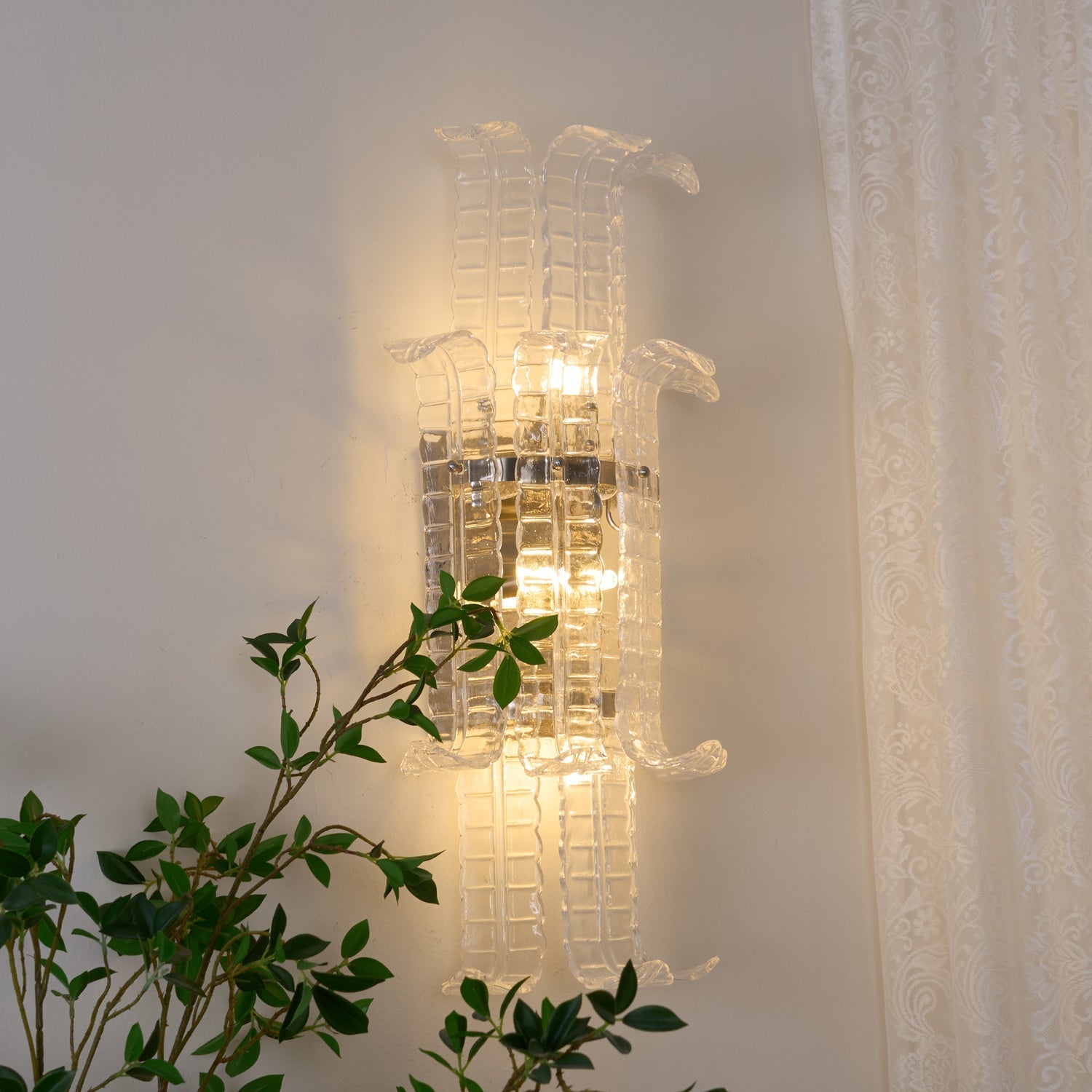 Pelonema Glazen Wandlamp