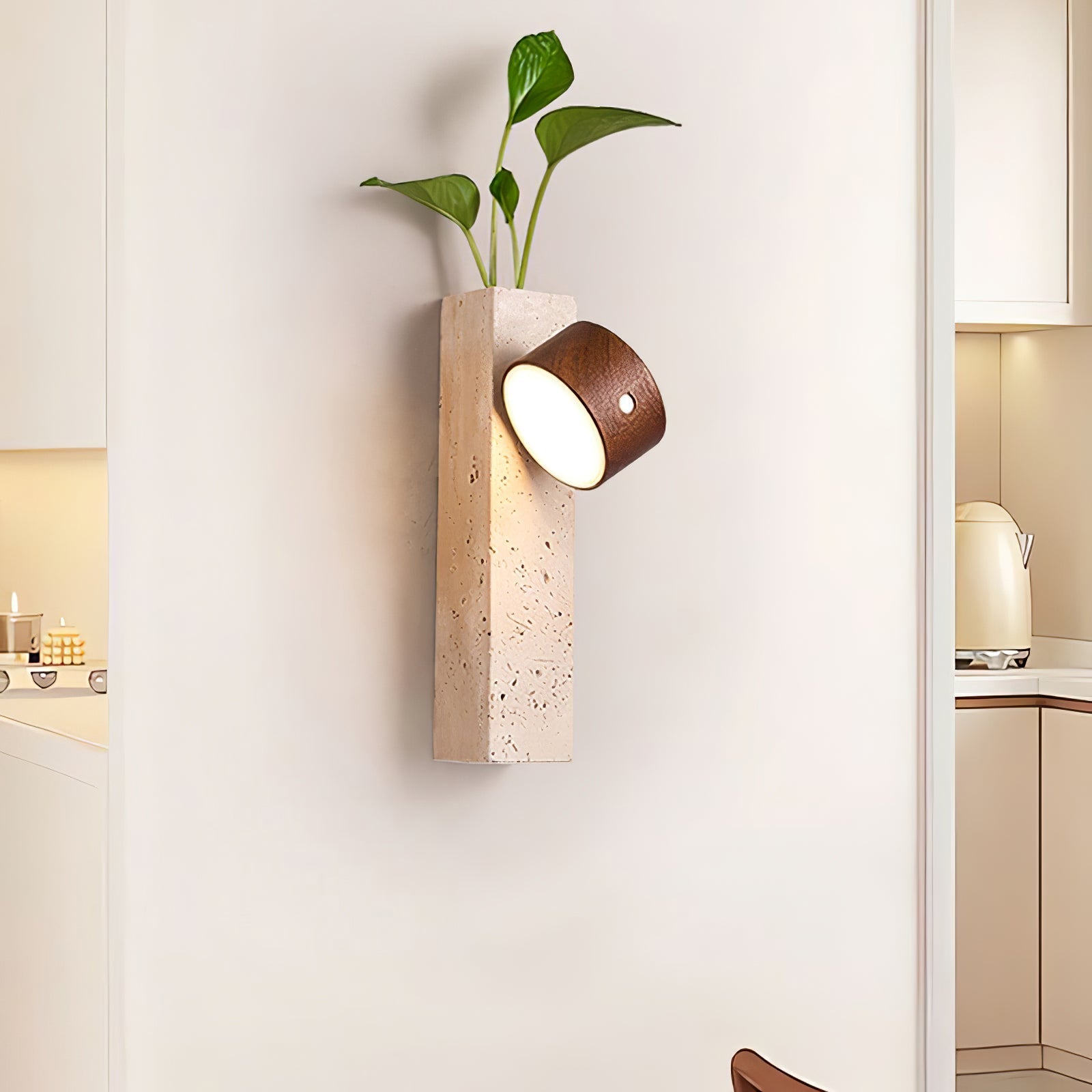 Rexis Travertijnen Wandlamp
