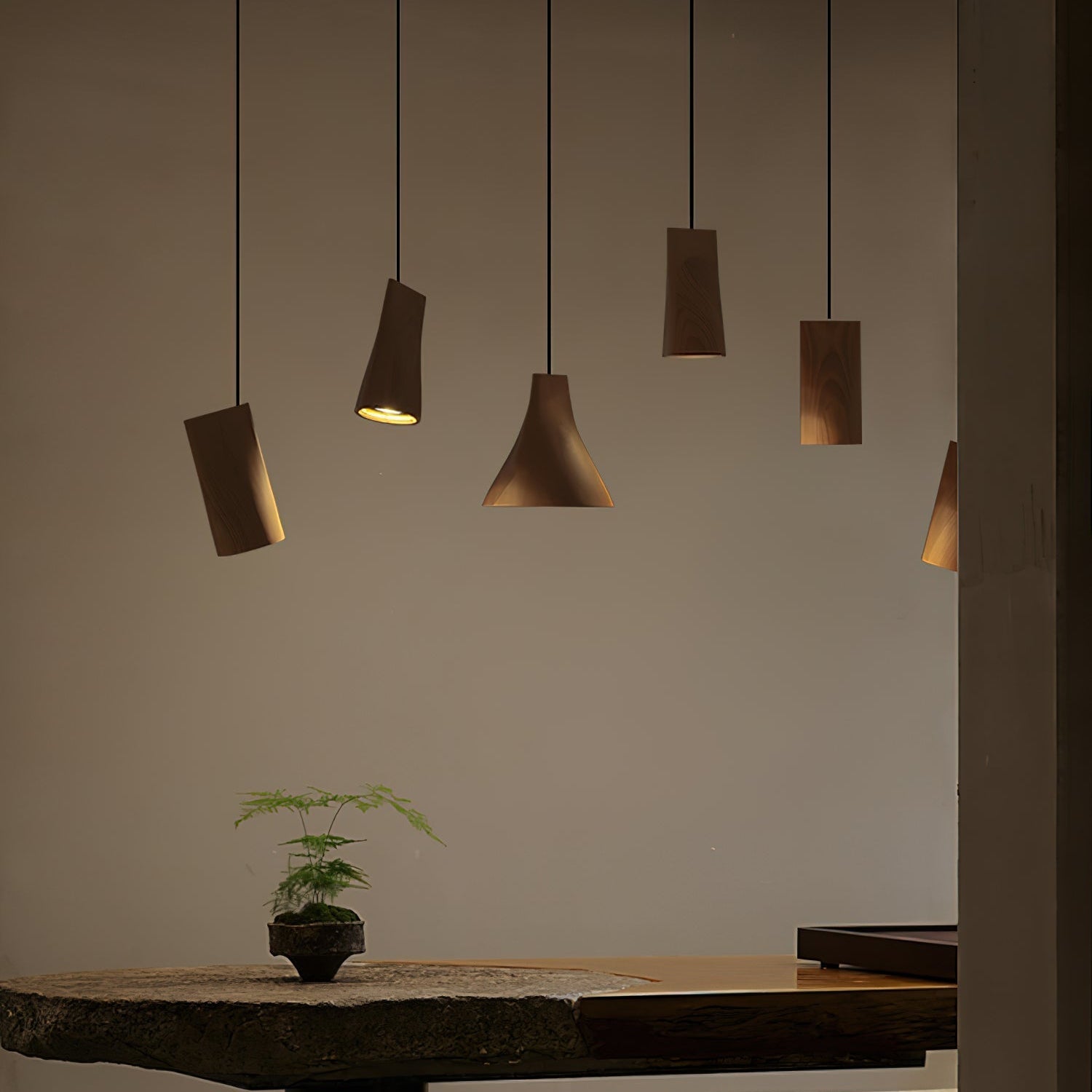 Dellse Houten Hanglamp