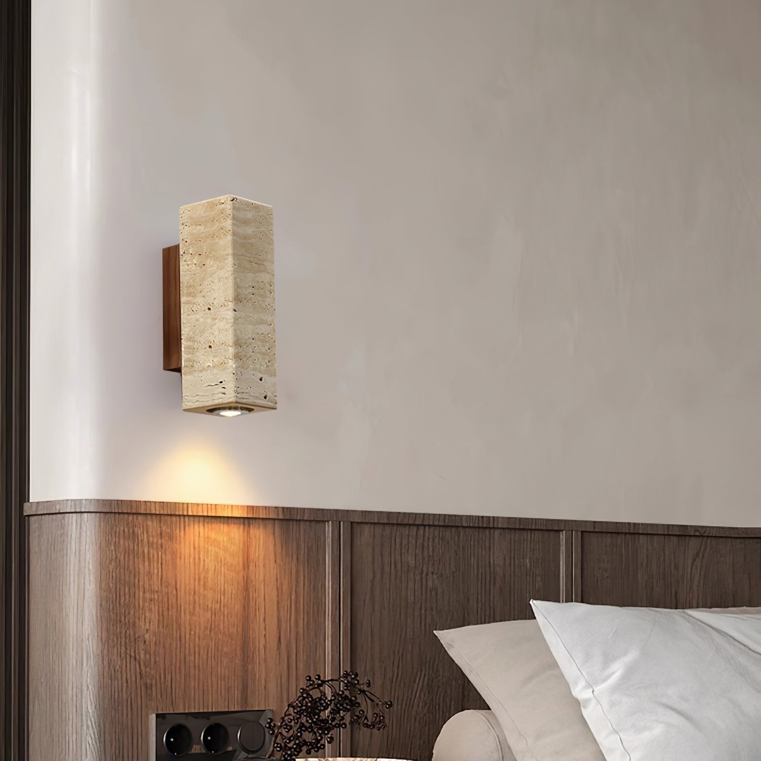 Belon Travertijnen Wandlamp