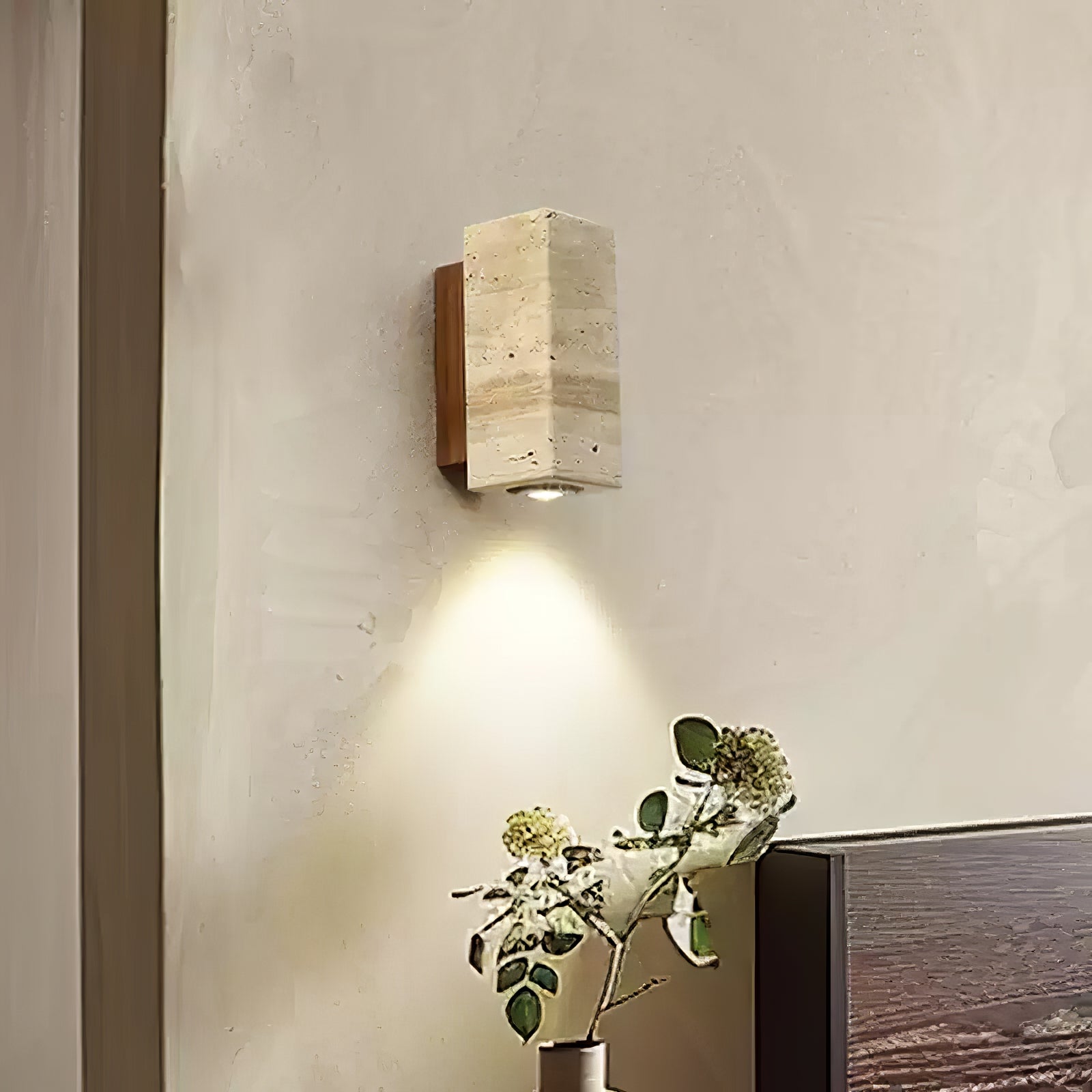 Belon Travertijnen Wandlamp
