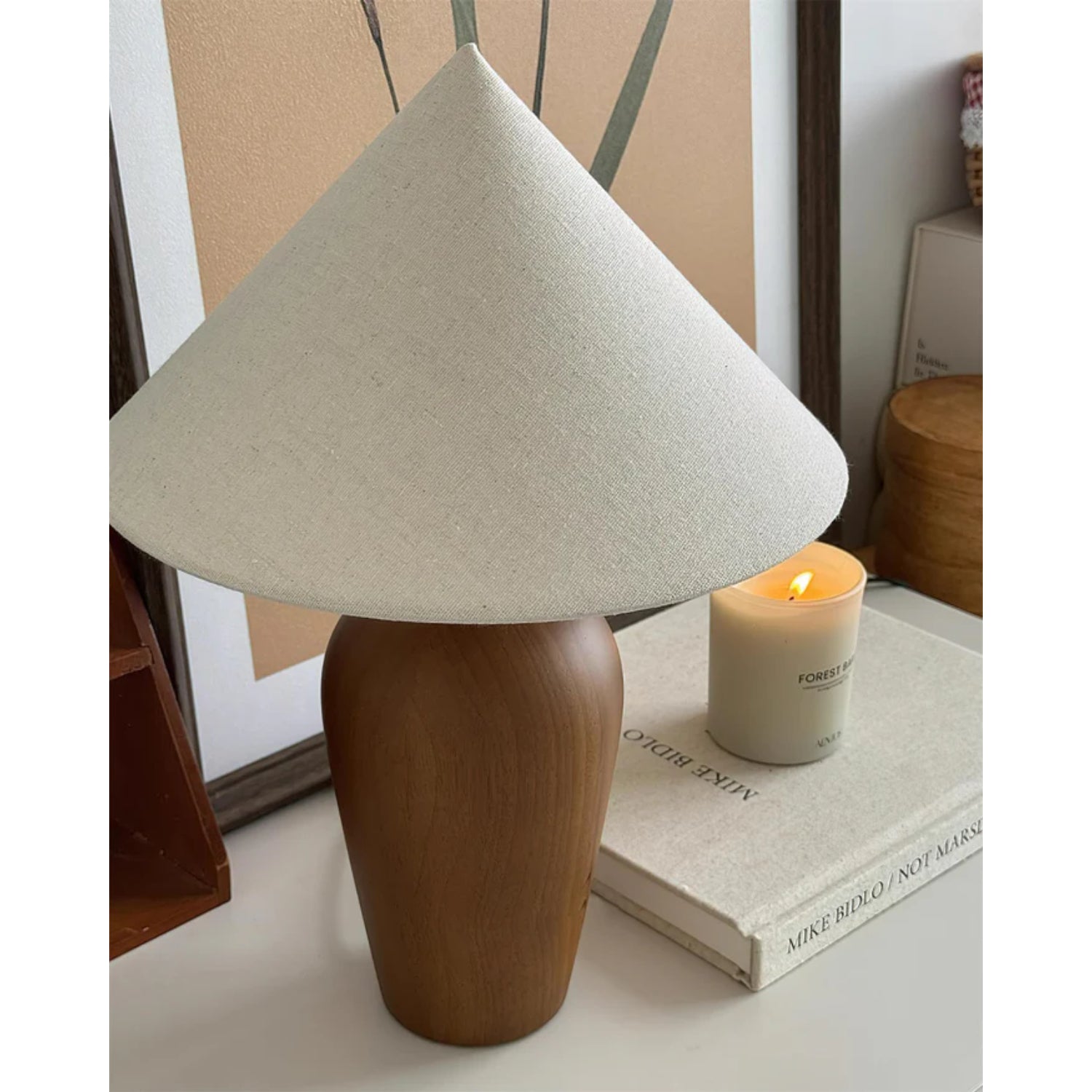 Brevo Houten Tafellamp