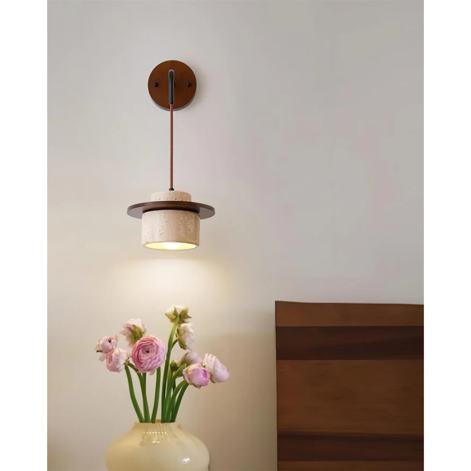 Mismon Natuursteen Wandlamp
