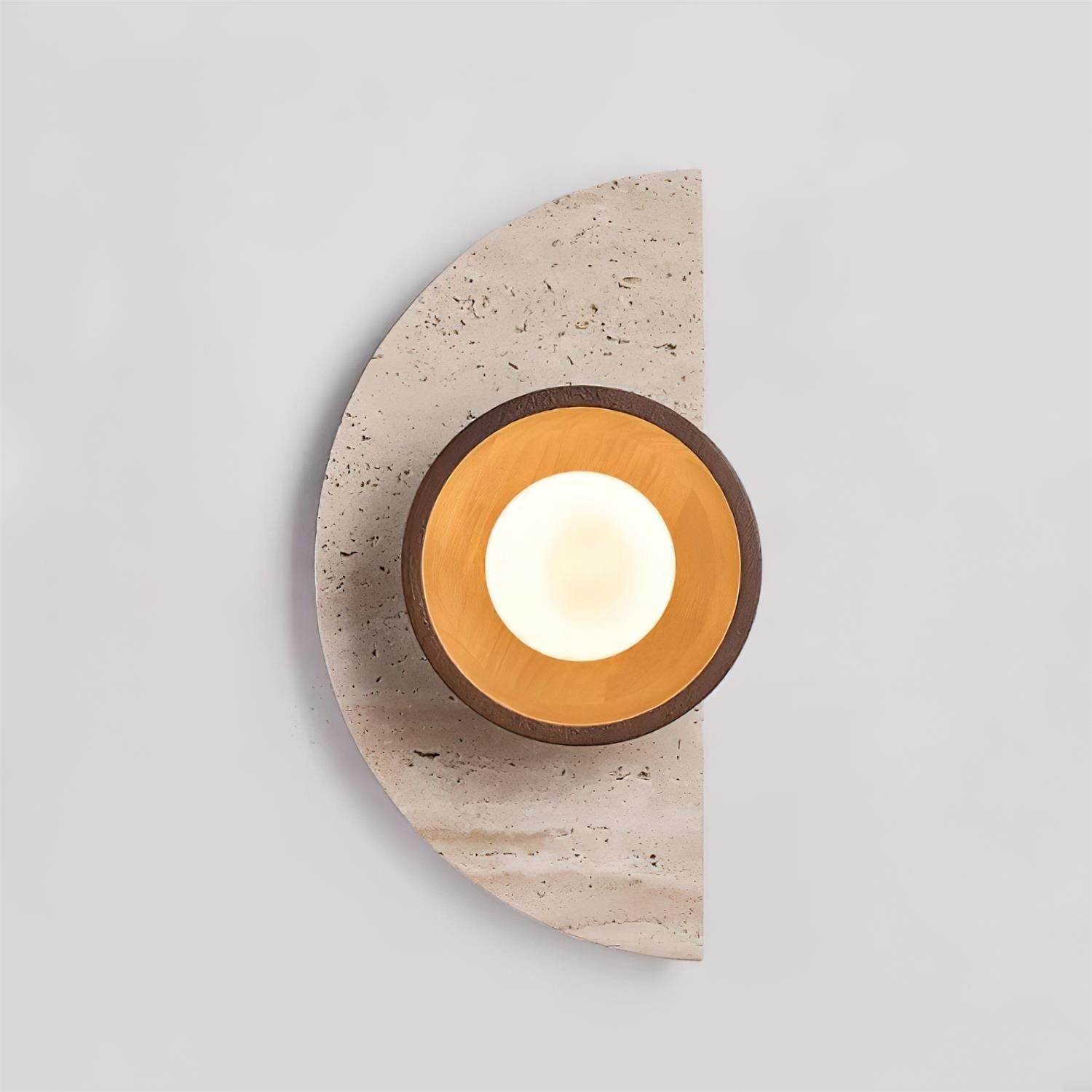 Lerbaze Natuursteen Wandlamp