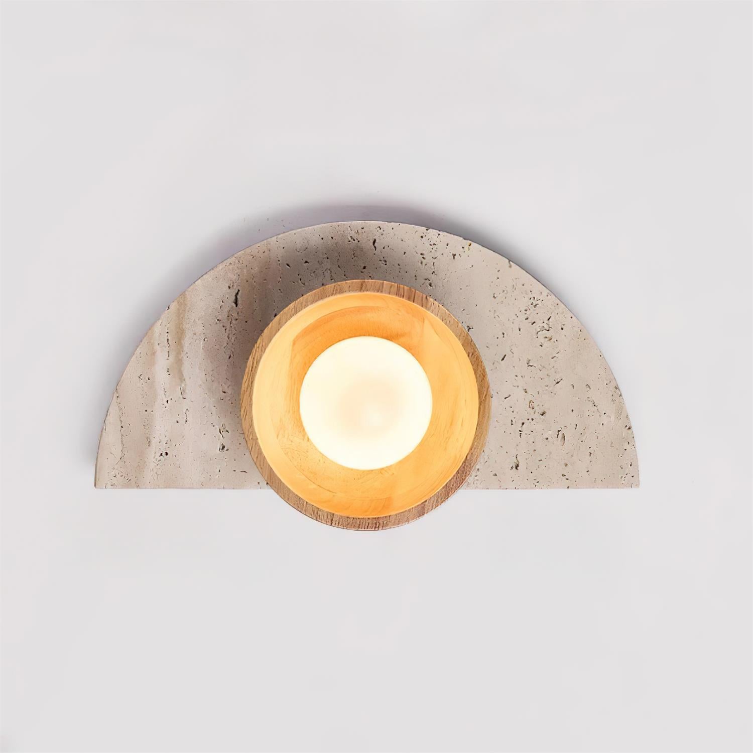 Lerbaze Natuursteen Wandlamp