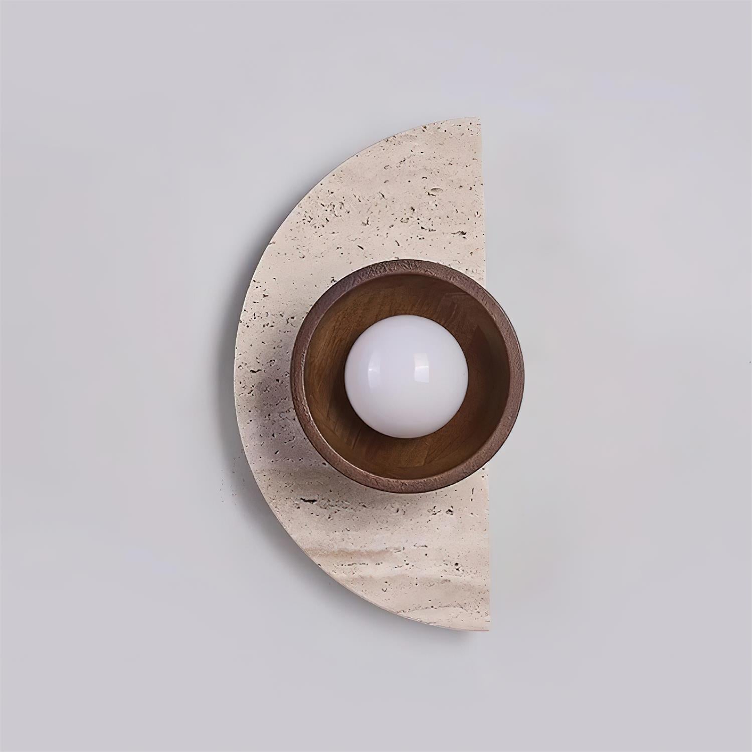 Lerbaze Natuursteen Wandlamp