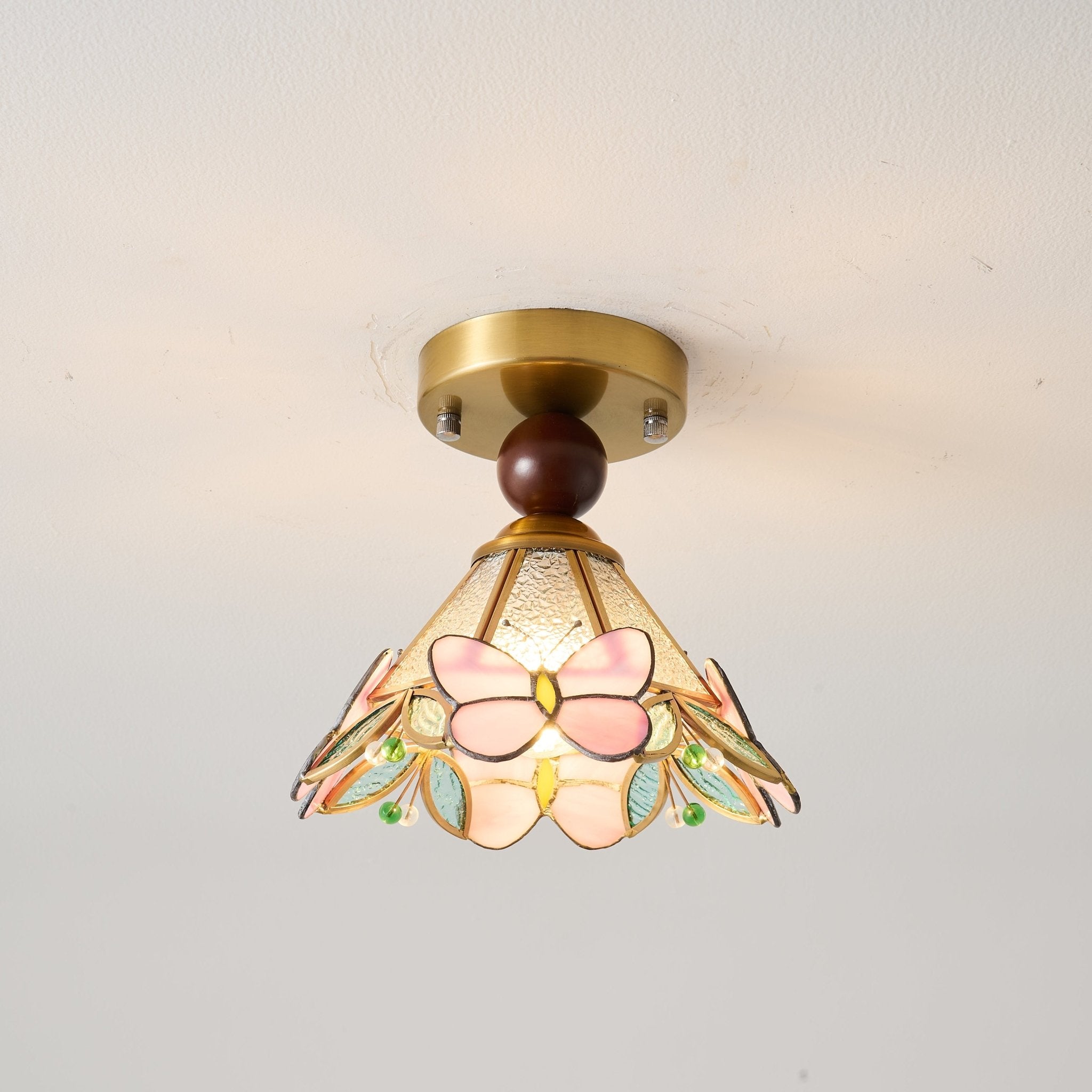 Tiffany Vlinder Plafondlamp