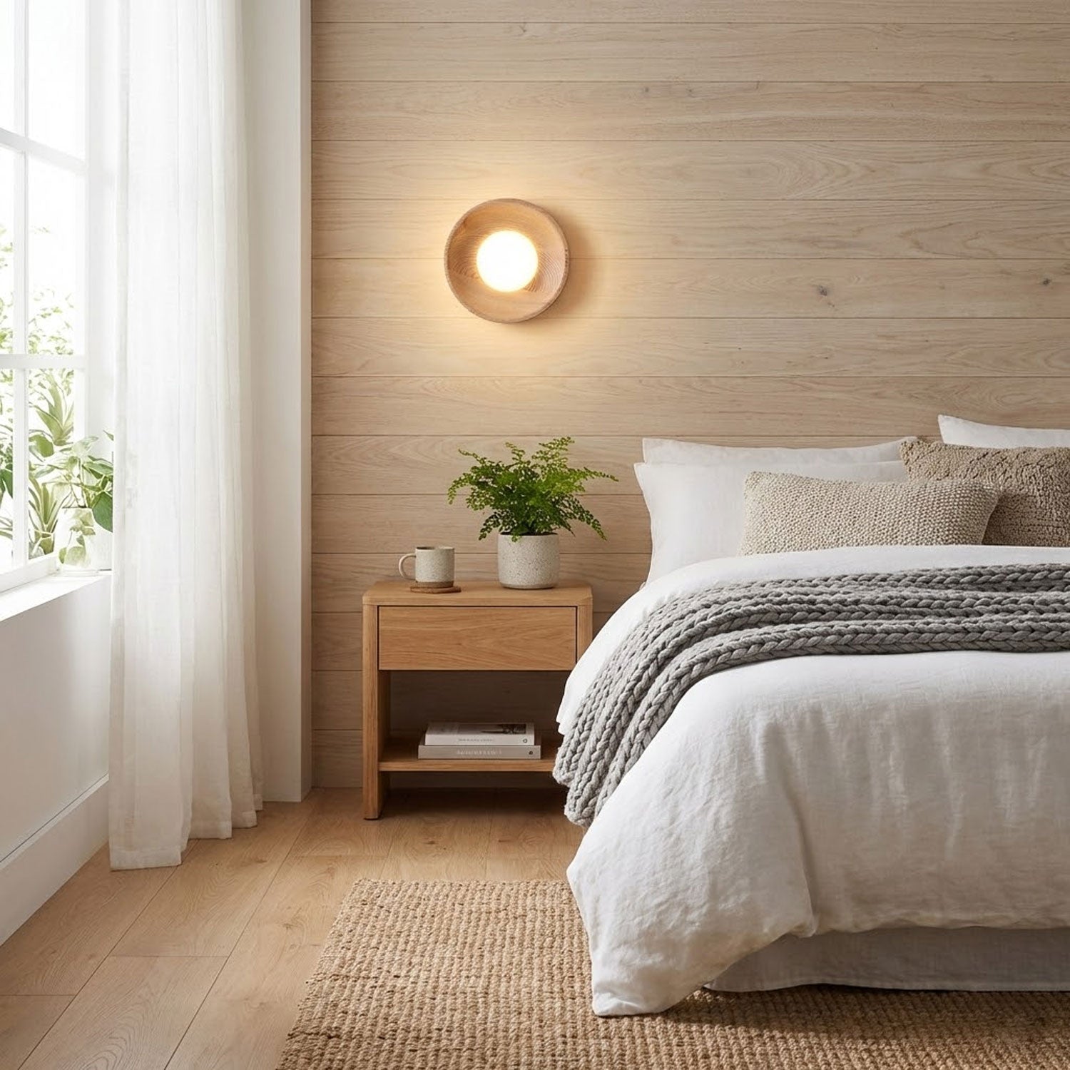 Cobell Houten Wandlamp