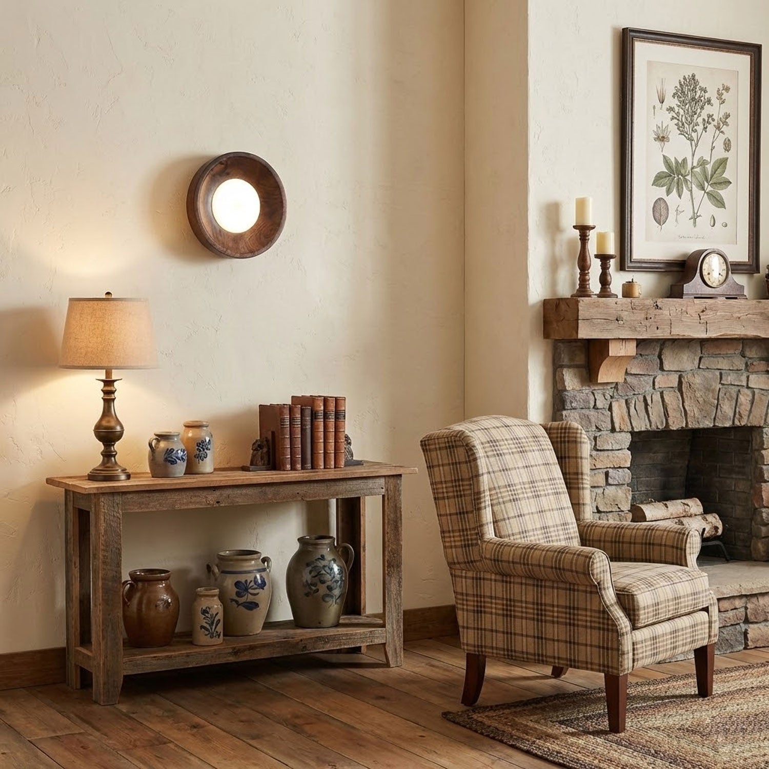 Cobell Houten Wandlamp