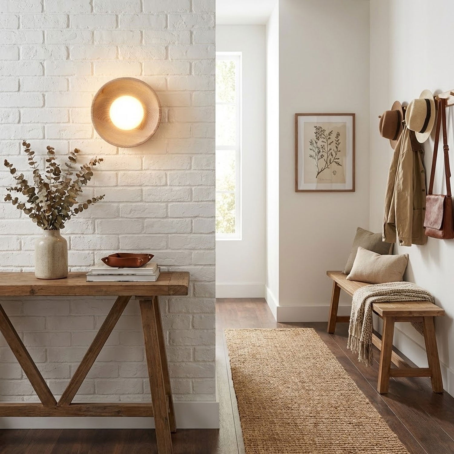 Cobell Houten Wandlamp