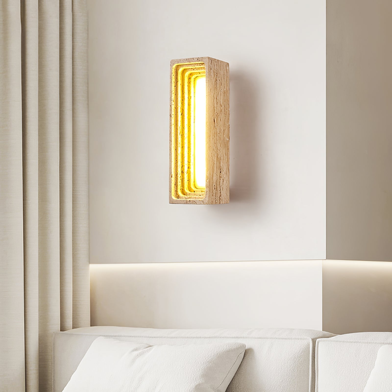 Cemiyo Travertijn Wandlamp