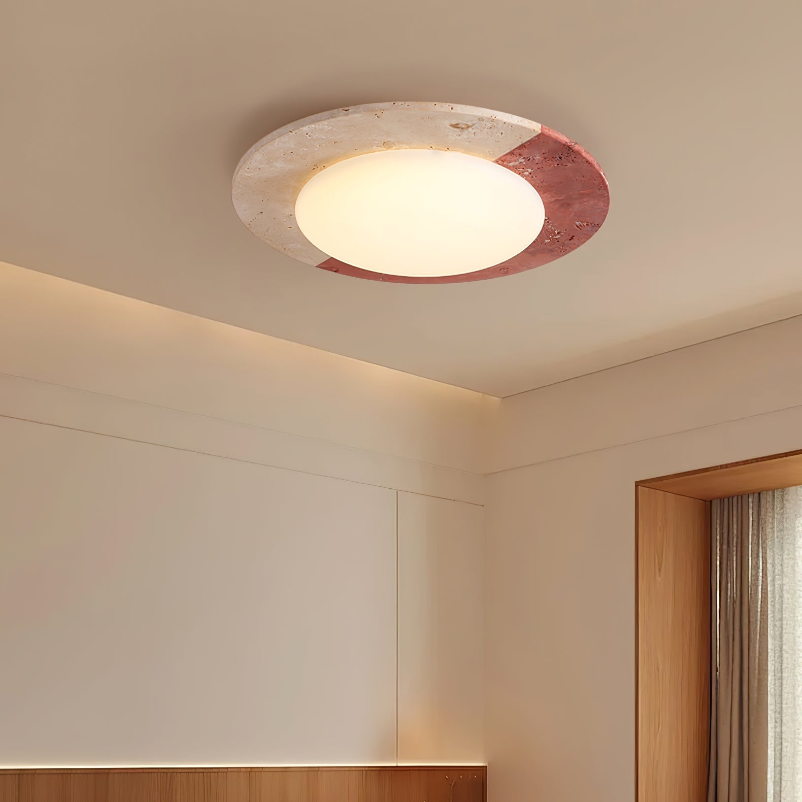 Cemofis Travertijn Plafondlamp