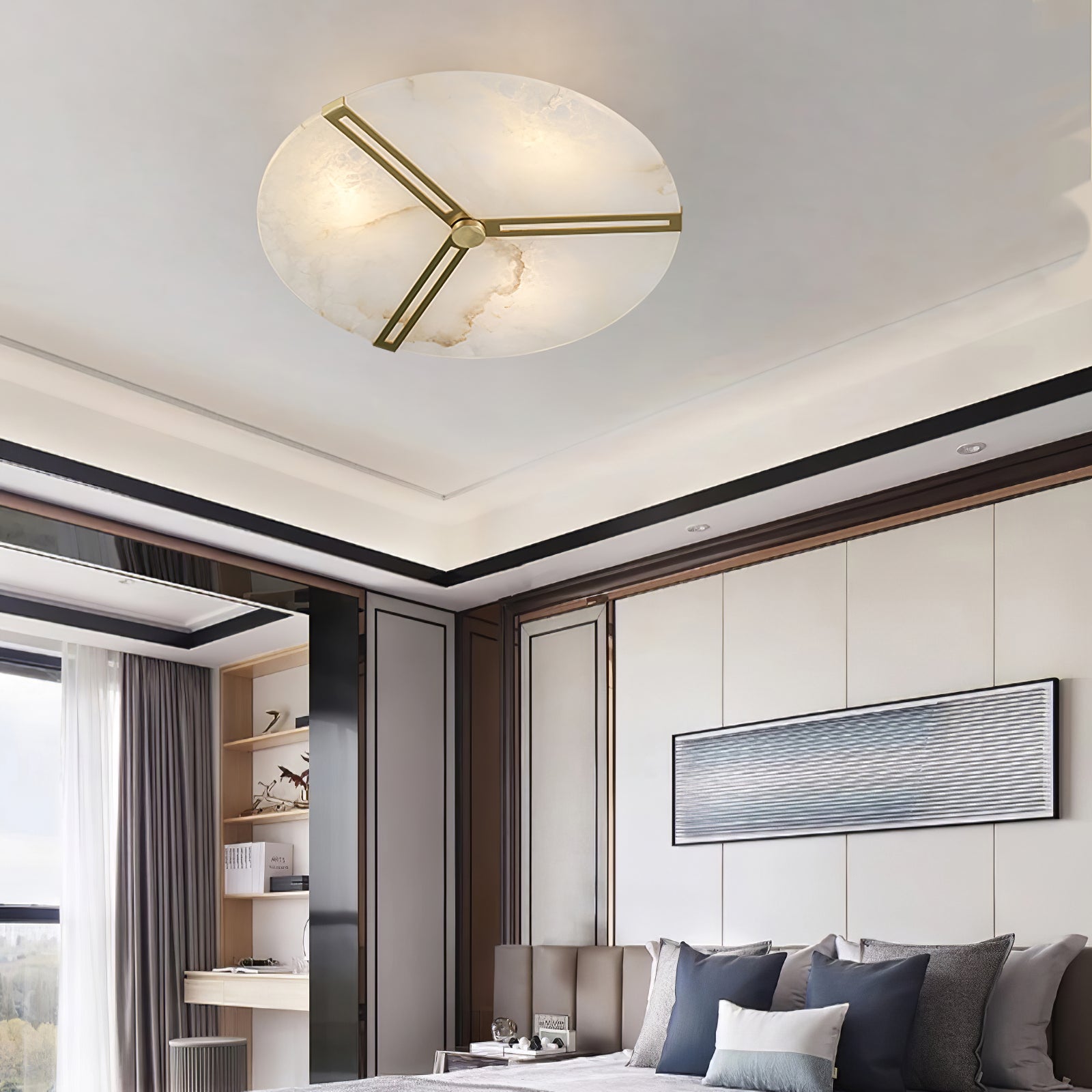 Clove Albasten Plafondlamp