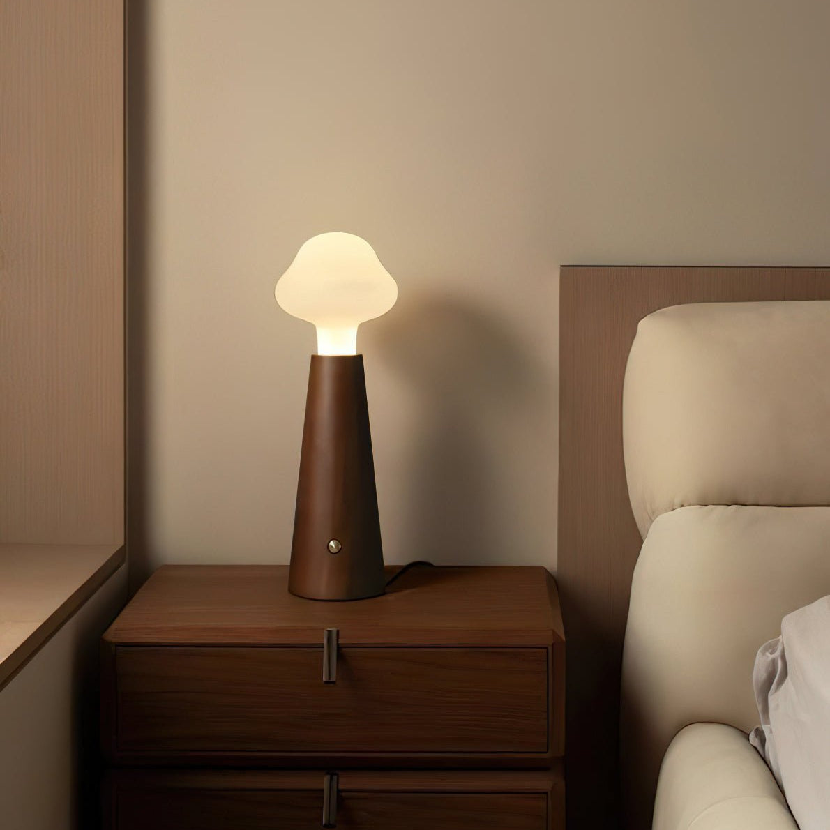 Mooshy Houten Tafellamp