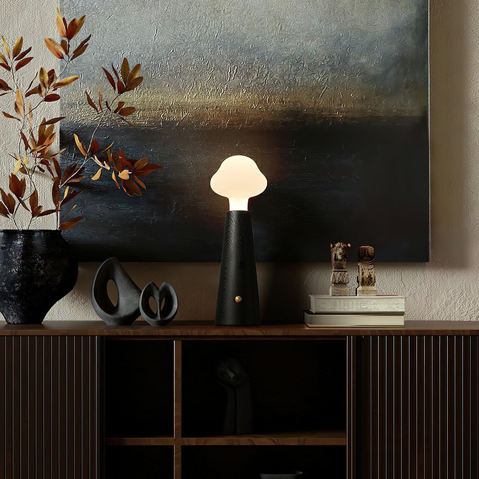 Mooshy Houten Tafellamp