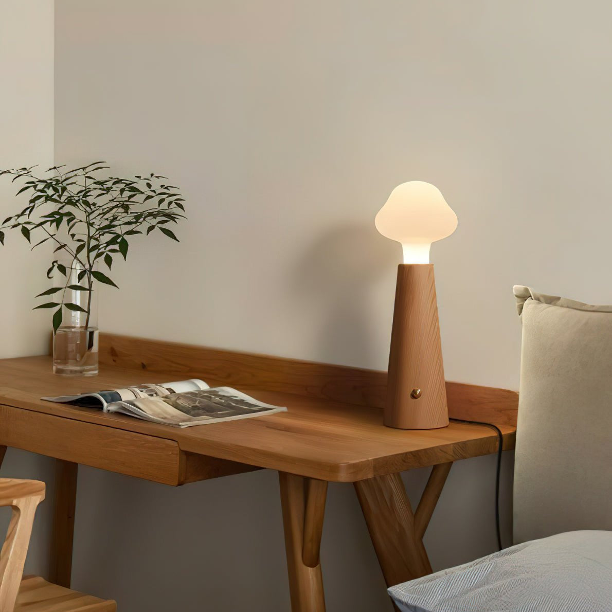 Mooshy Houten Tafellamp
