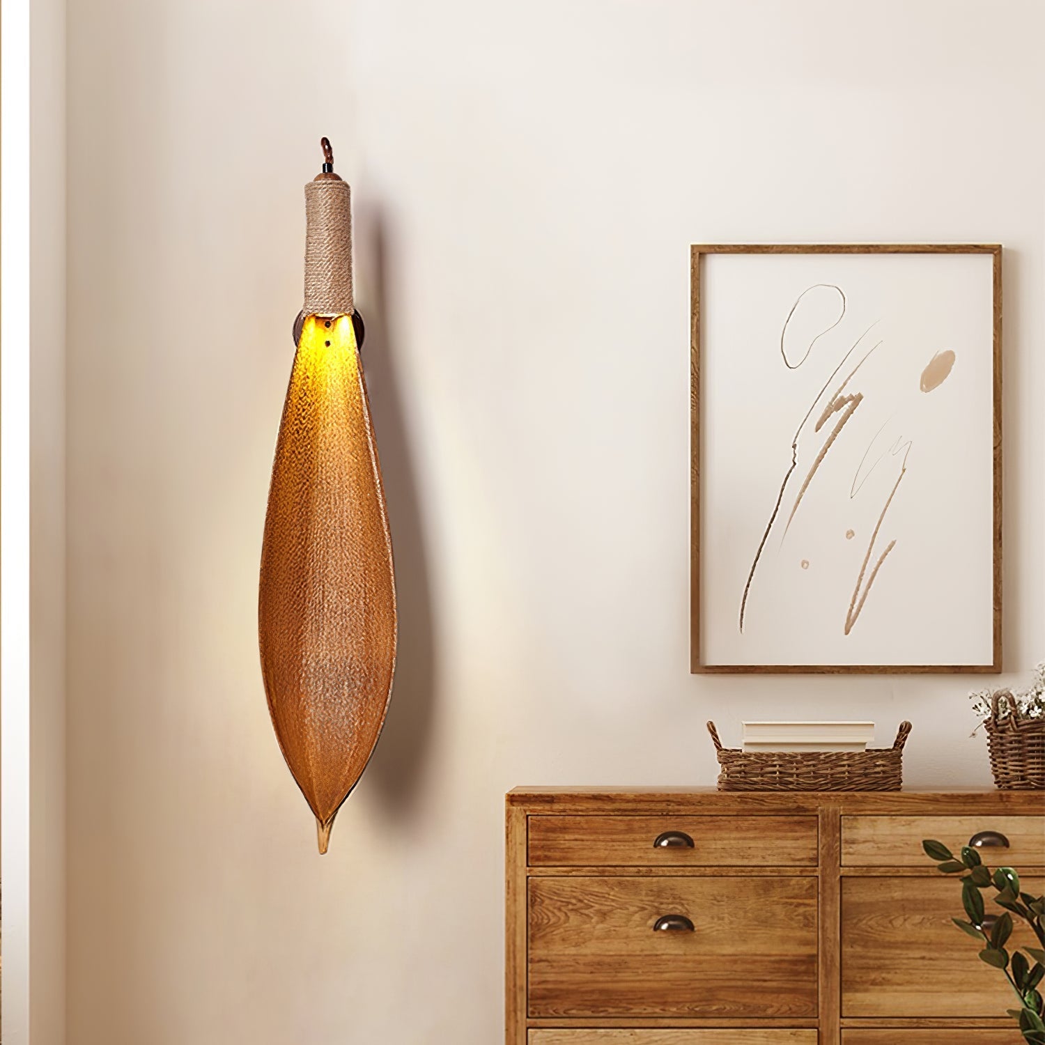 Cocos Leaf Wandlamp