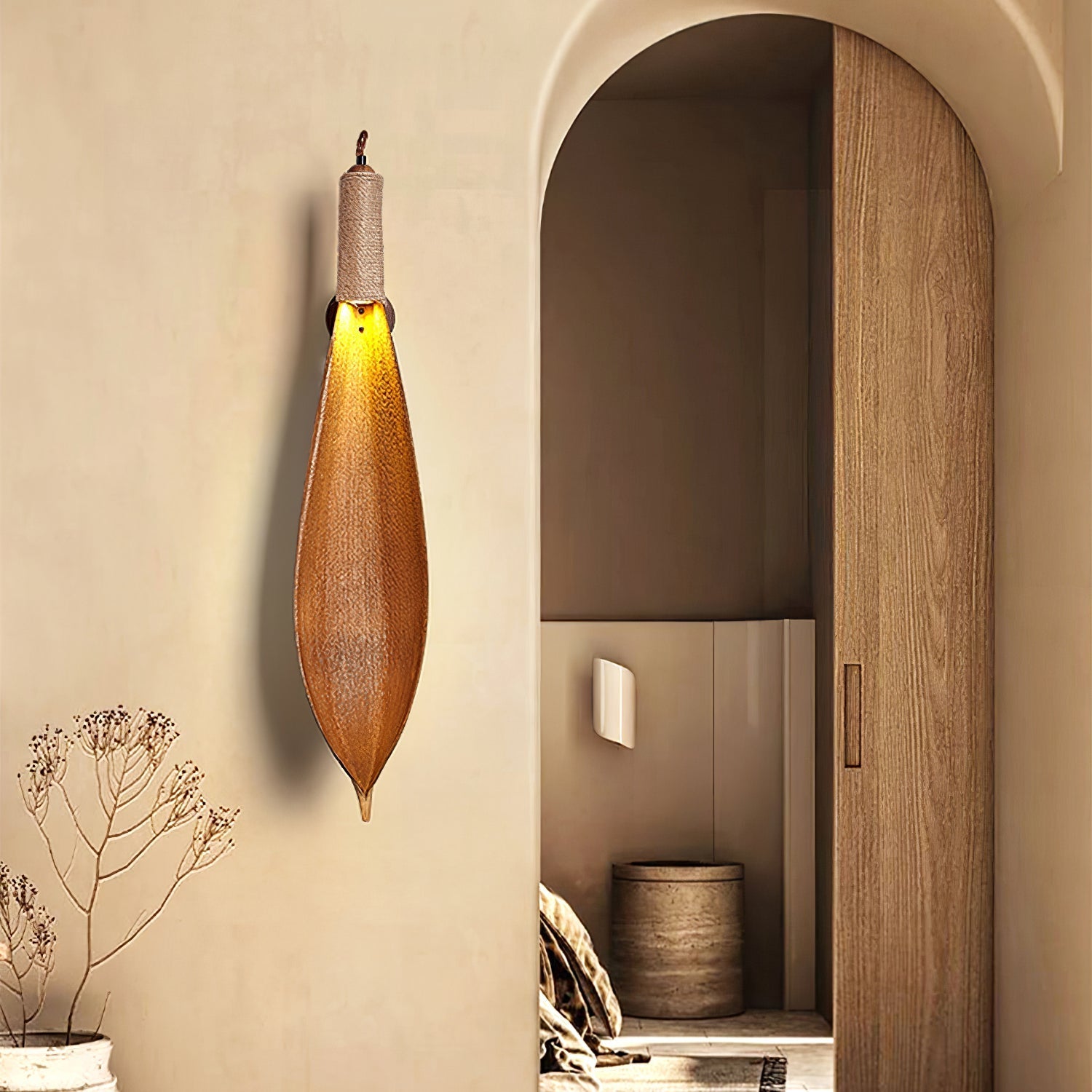 Cocos Leaf Wandlamp
