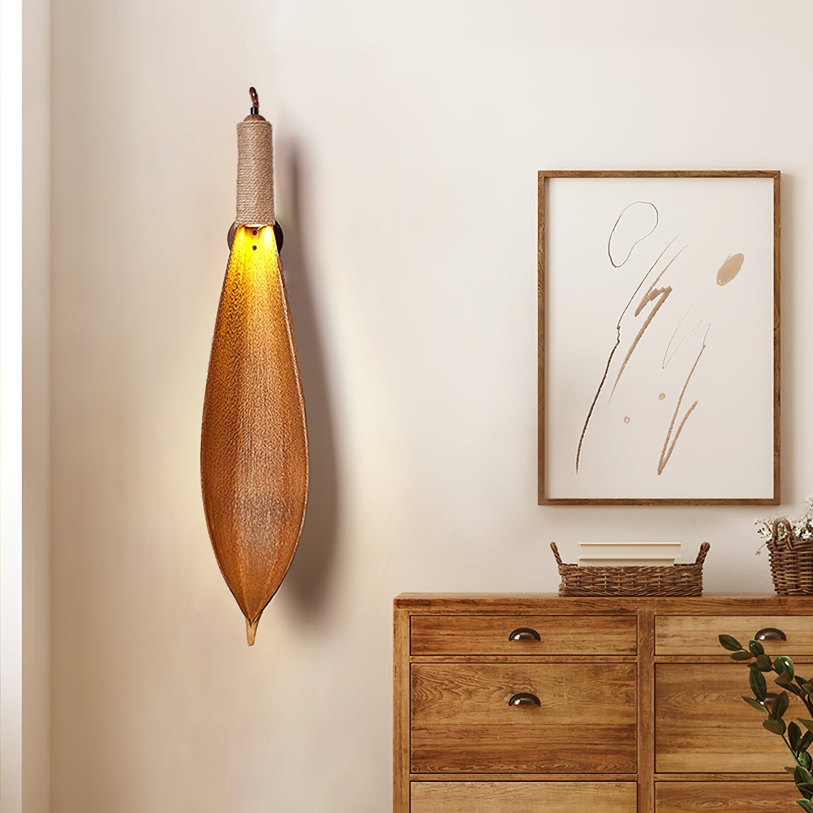 Cocos Leaf Wandlamp