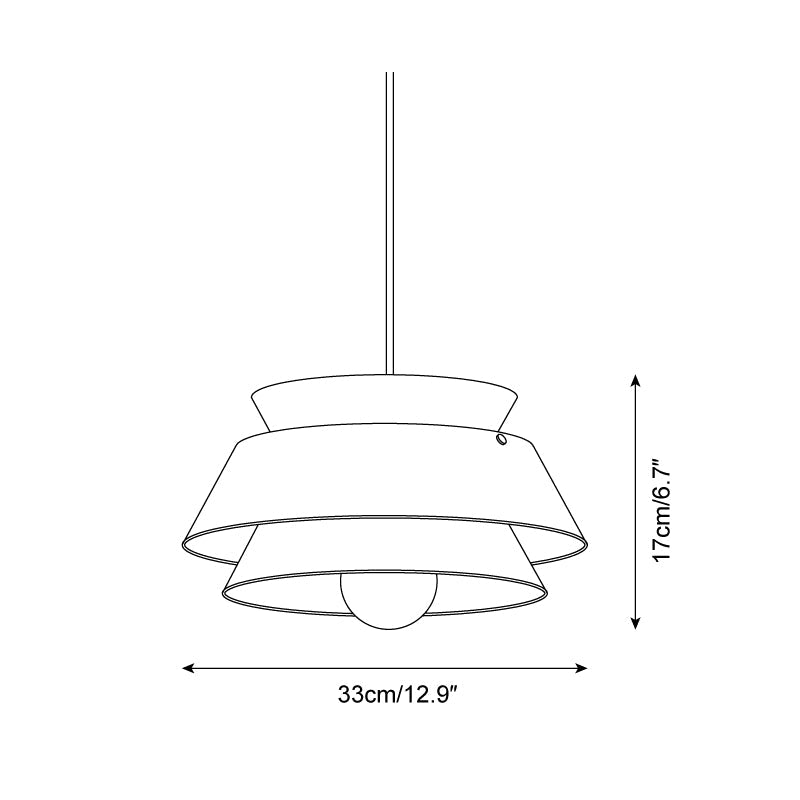 Coveny Japandi Stijl Hanglamp