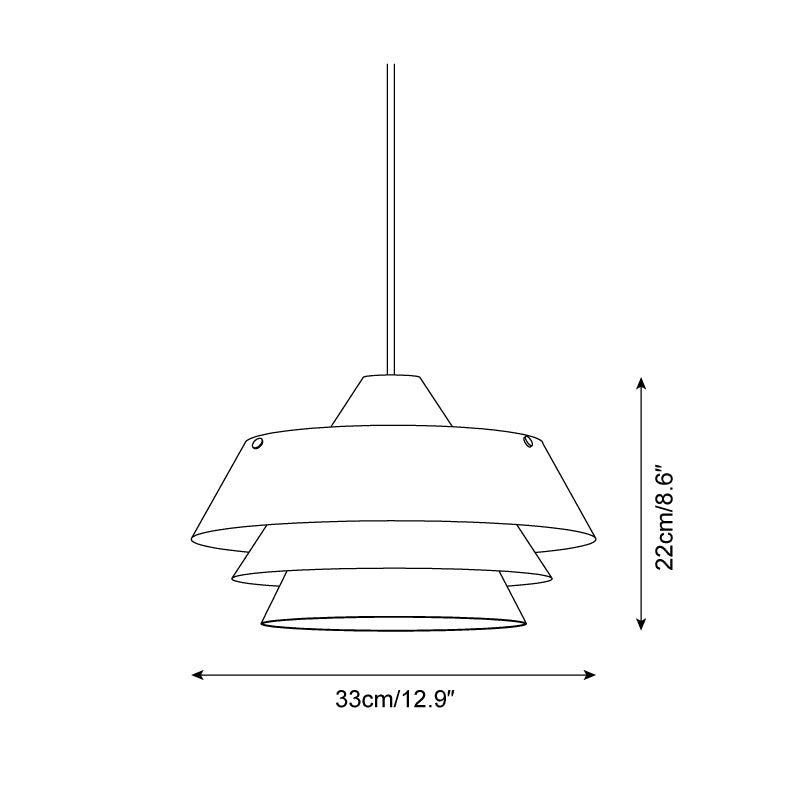 Coveny Japandi Stijl Hanglamp