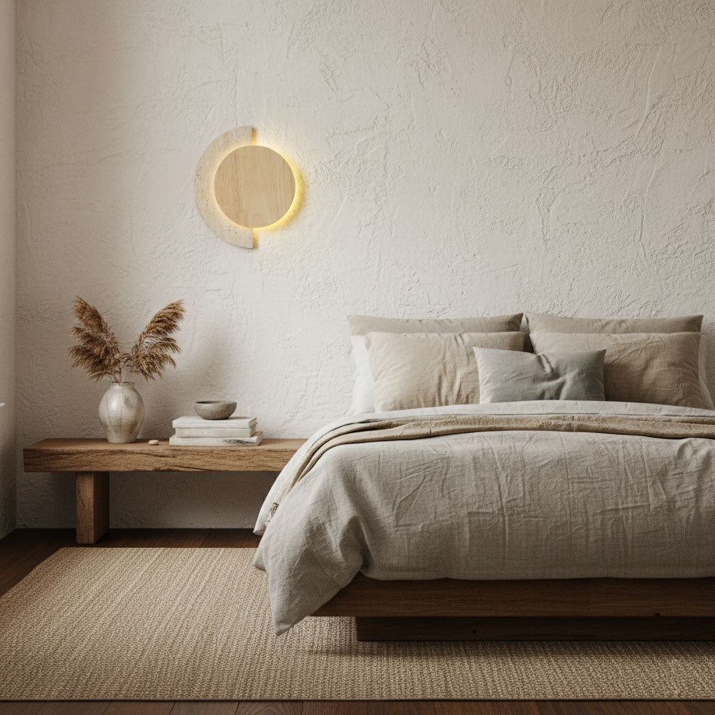 Hesco Travertijnen Wandlamp