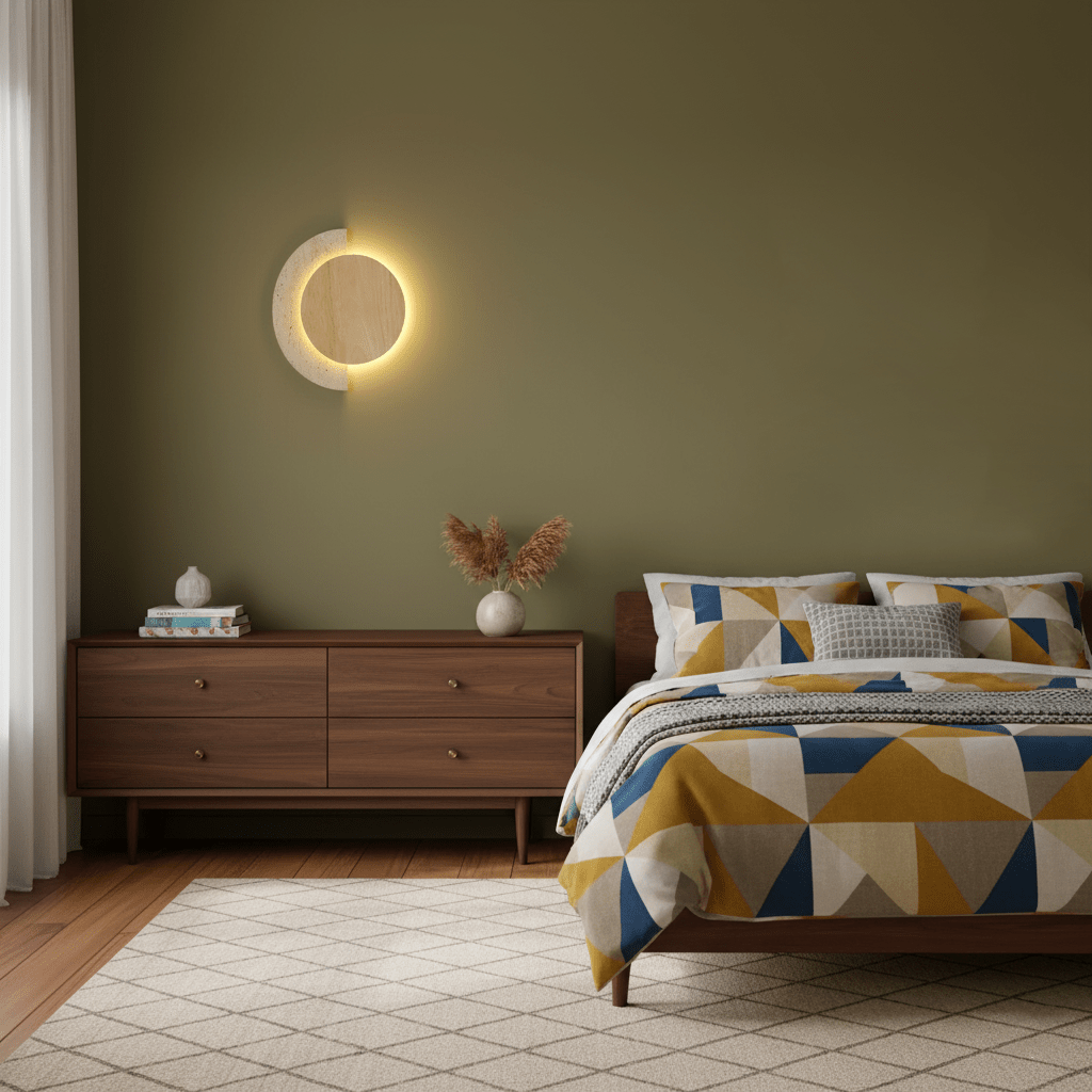 Hesco Travertijnen Wandlamp