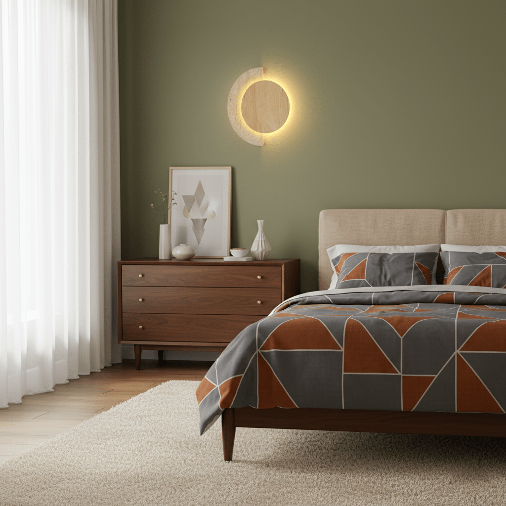 Hesco Travertijnen Wandlamp