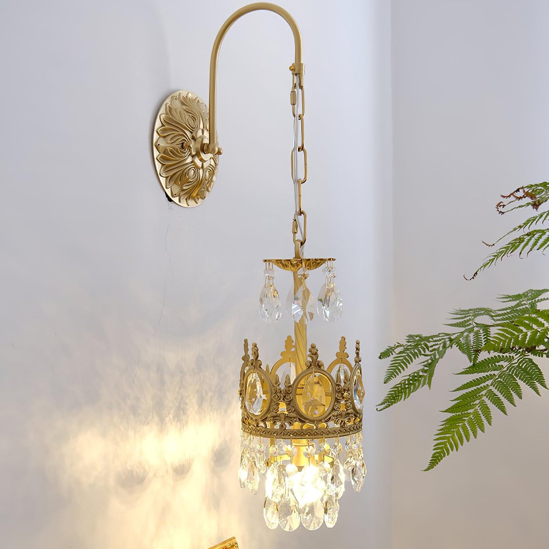 Qelin Kristallen Kroon Wandlamp