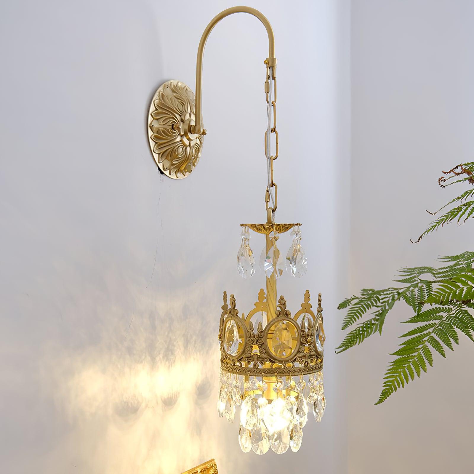 Qelin Kristallen Kroon Wandlamp