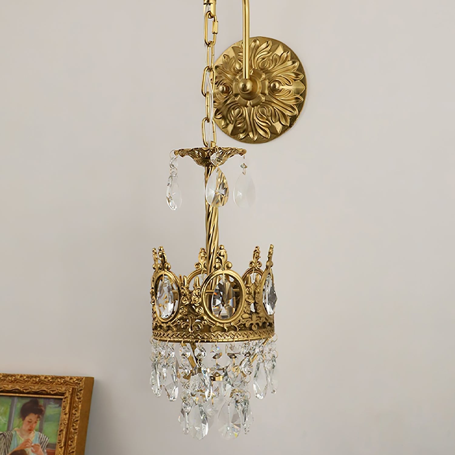 Qelin Kristallen Kroon Wandlamp