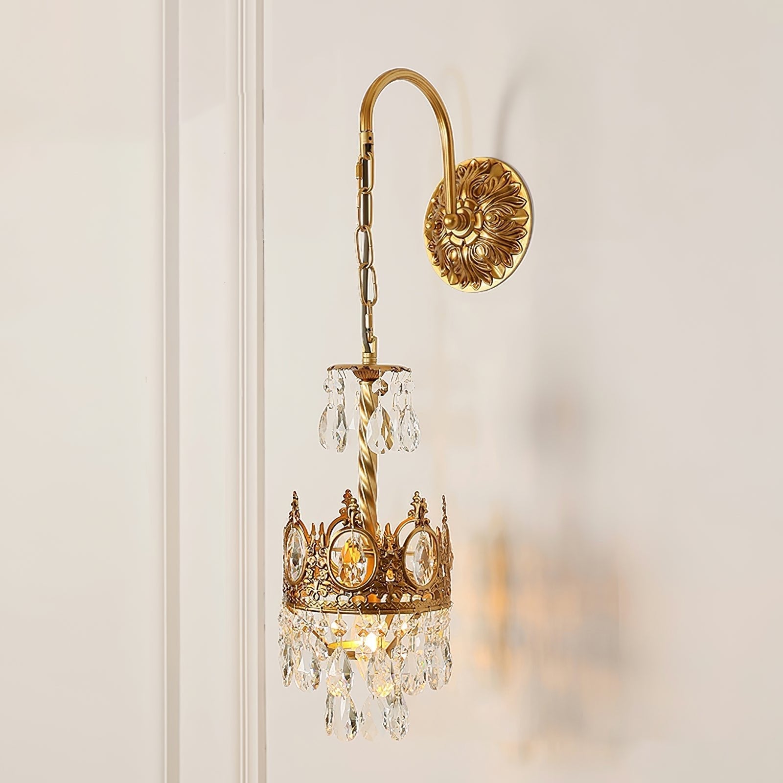 Qelin Kristallen Kroon Wandlamp
