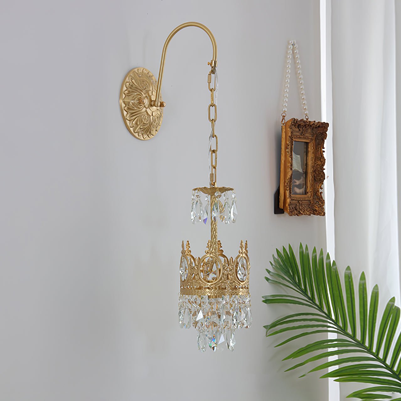 Qelin Kristallen Kroon Wandlamp