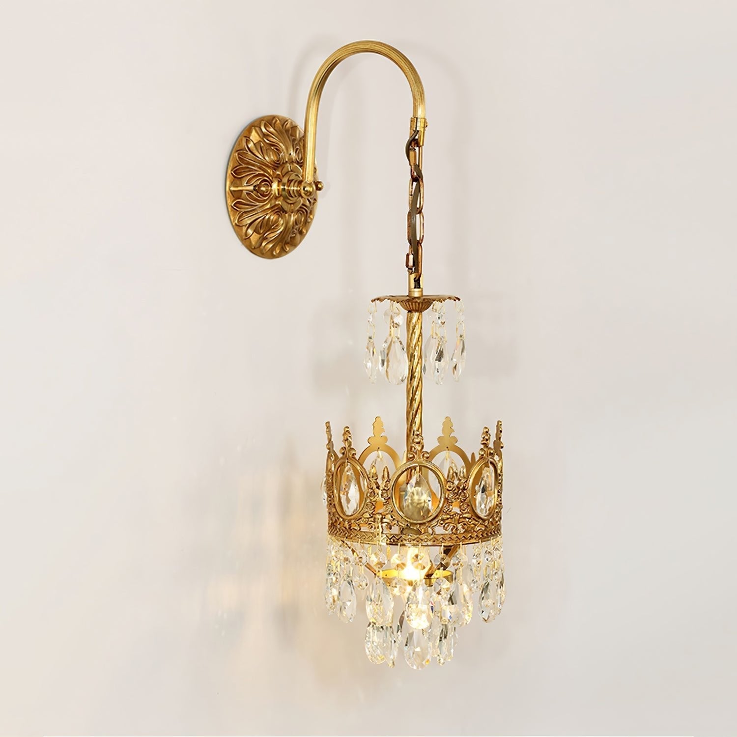 Qelin Kristallen Kroon Wandlamp