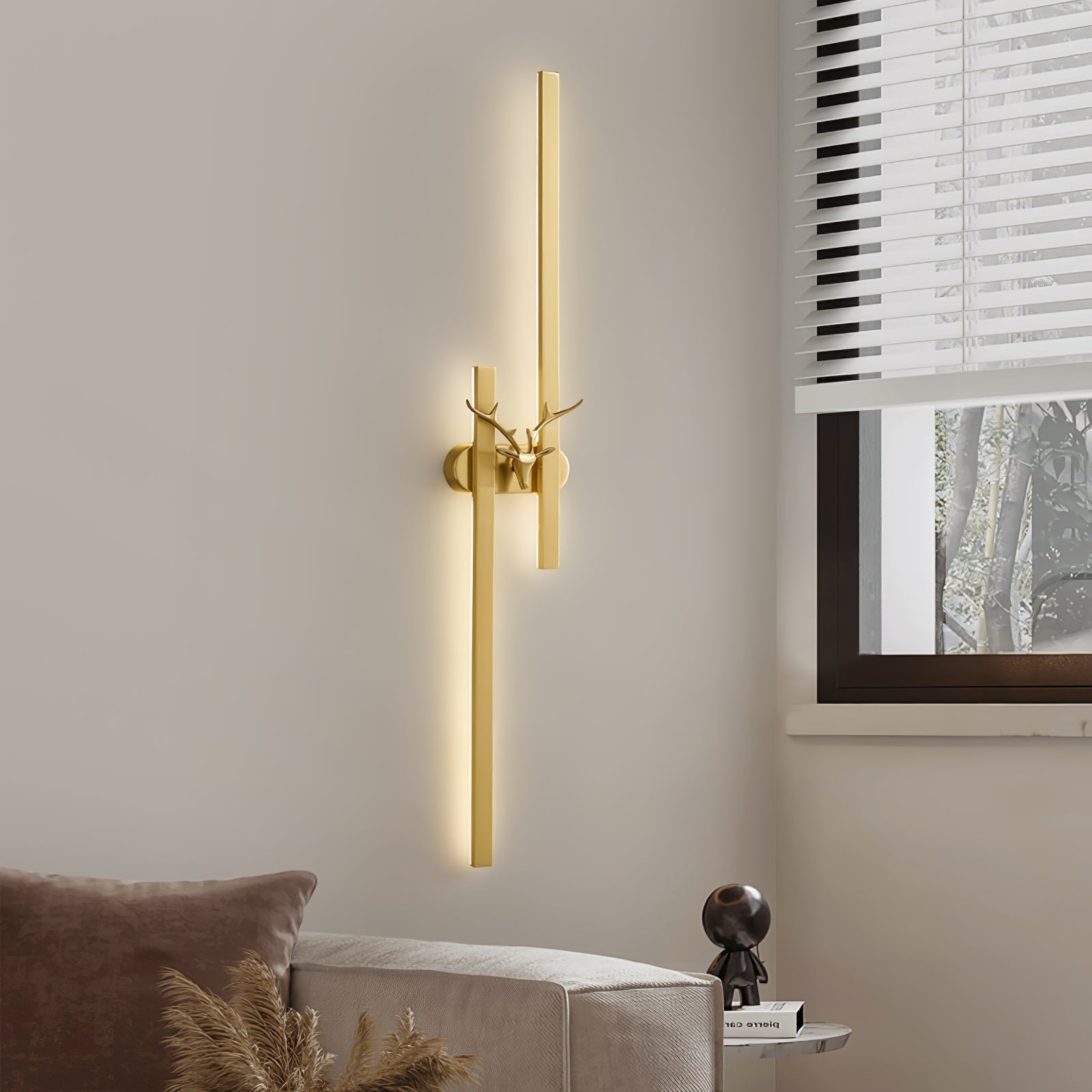 Messing Hert Design Wandlamp