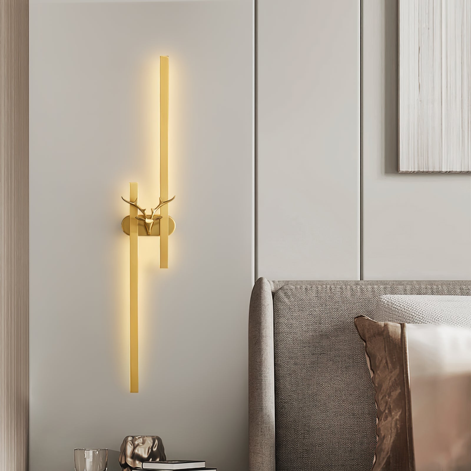 Messing Hert Design Wandlamp