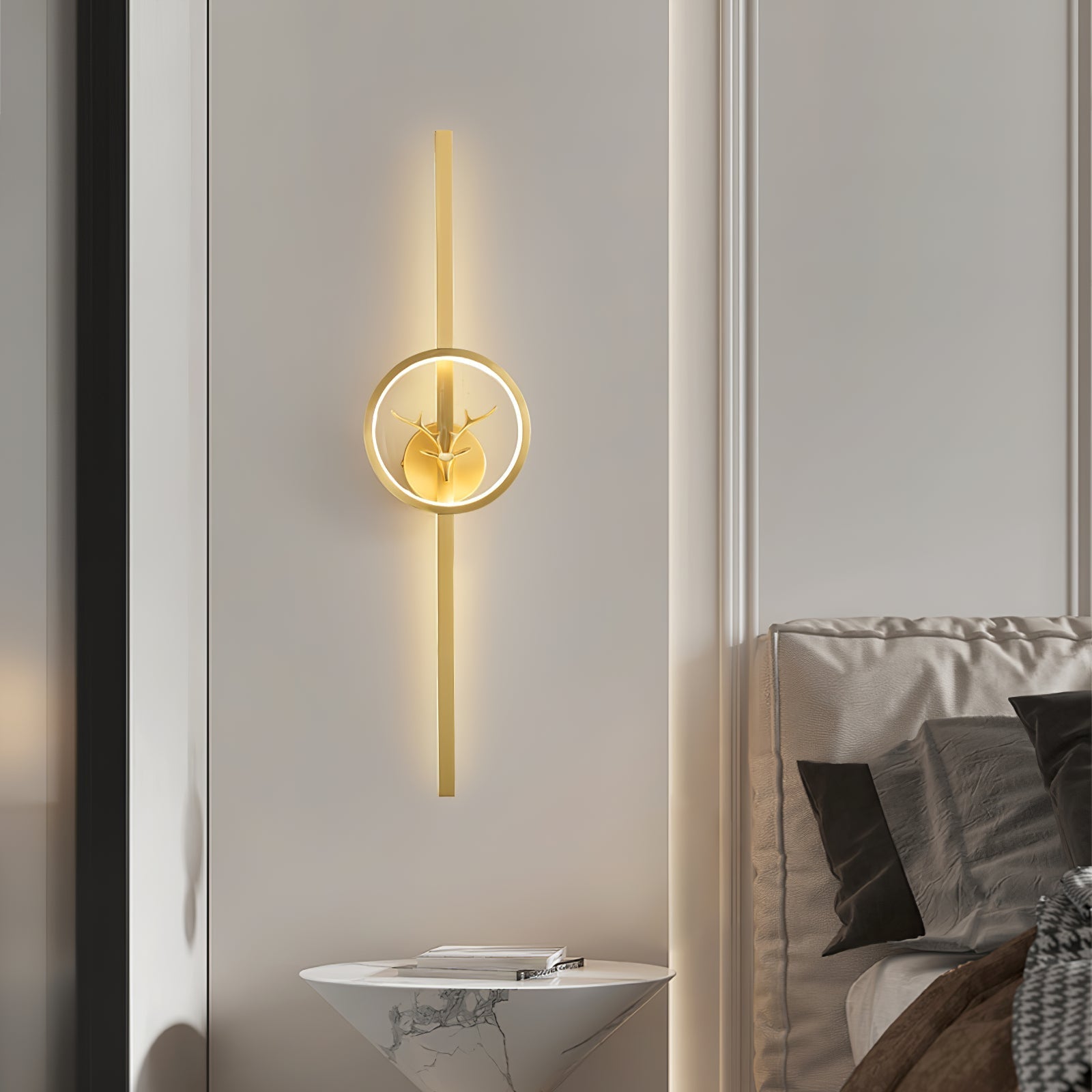 Messing Hert Design Wandlamp