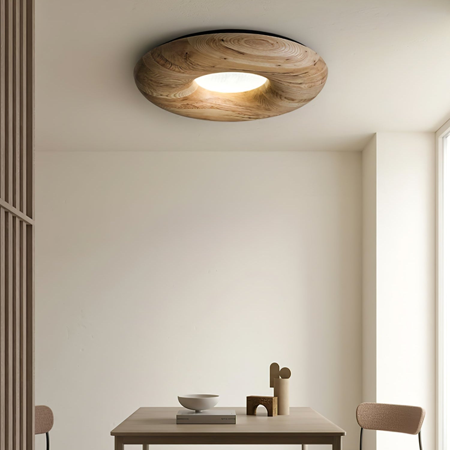 Cyon Houten Donut Plafondlamp