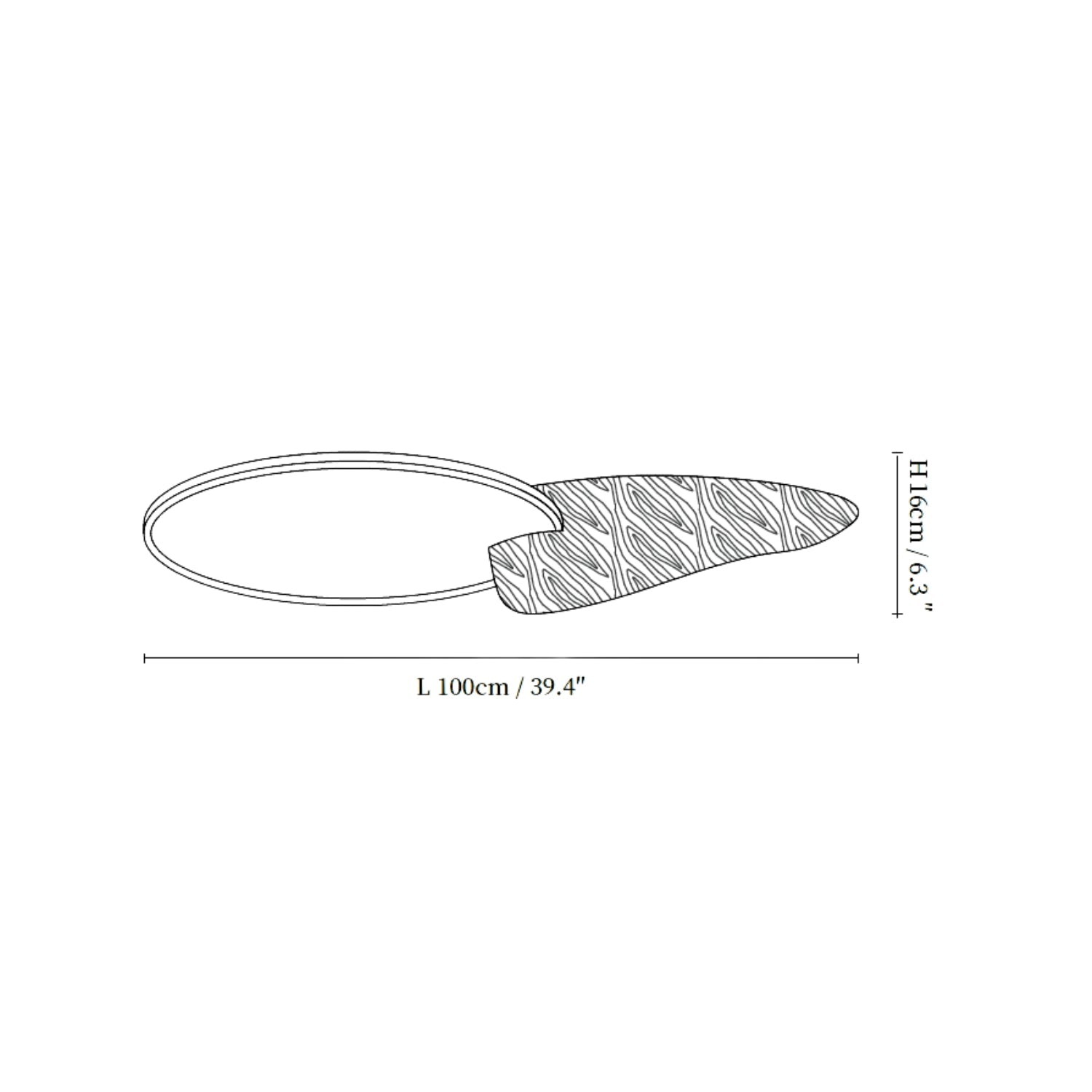 Yollen Disc Houten Plafondlamp